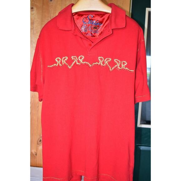 Satin in the Hood Polo Men's Size Large Y2K, Retro - Picture 1 of 3
